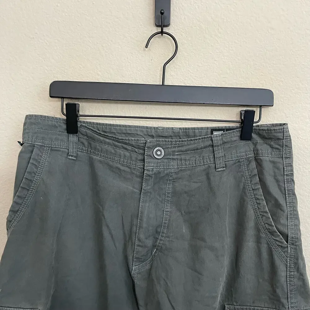 Kuhl Men's Ambush 9-Pocket Cargo Outdoor Hiking Shorts Carbon Grey Size 32